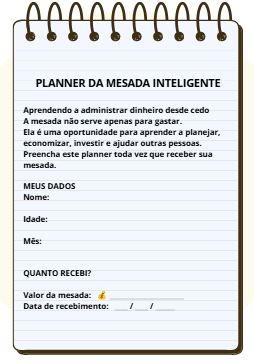 Registro da mesada: quanto recebi e quando